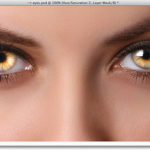 Radial Zoom Enhanced Eyes Effect In Photoshop